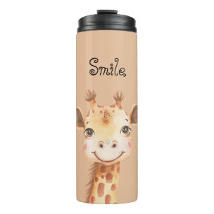 Gelukkig Giraffe Glimlach Thermosbeker