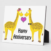 Gelukkig Giraffen Jubileum  Fotoplaat (Zijkant)