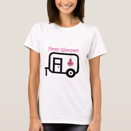 Gelukkig Glamper! T-shirt (Voorkant)