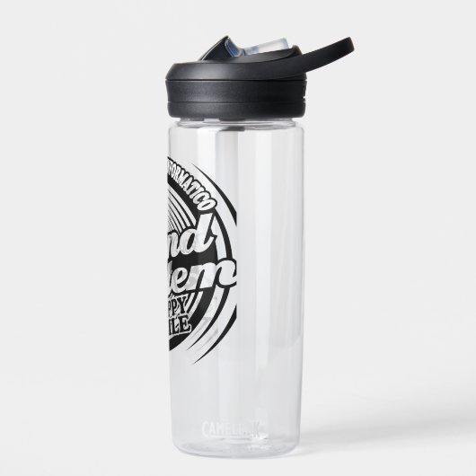 Gelukkig Glimlach Sticker Waterfles (Links)