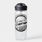 Gelukkig Glimlach Sticker Waterfles (Voorkant)
