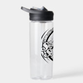 Gelukkig Glimlach Sticker Waterfles (Rechts)