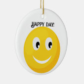 Gelukkig glimlachend gezicht keramisch ornament (Rechts)