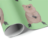 Gelukkig glimlachend schattig caka-cartoon ontwerp cadeaupapier (Rol Hoek)