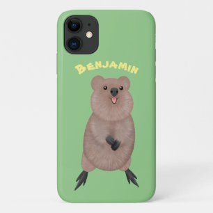 Gelukkig glimlachend schattig caka-cartoon ontwerp Case-Mate iPhone case