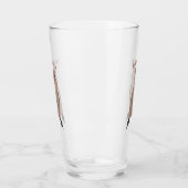 Gelukkig glimlachend schattig caka-cartoon ontwerp glas (Links)