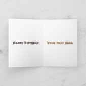 Gelukkig glimlachend schattig caka-cartoon ontwerp kaart (Binnen)