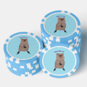 Gelukkig glimlachend schattig caka-cartoon ontwerp poker chips (Opstapeling)
