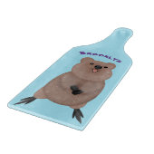 Gelukkig glimlachend schattig caka-cartoon ontwerp snijplank (Hoek)