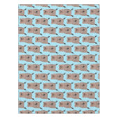 Gelukkig glimlachend schattig caka-cartoon ontwerp tafelkleed (Voorkant)