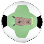 Gelukkig glimlachend schattig caka-cartoon ontwerp voetbal (Gedraaid)