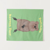 Gelukkig glimlachend schattig caka-cartoon ontwerp wandkleed (Voorkant (horizontaal))