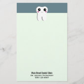 Gelukkig glimlachend tandtandheelkundig deeg briefpapier (Voorkant)