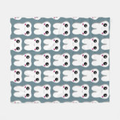 Gelukkig glimlachend tandtandheelkundig deeg fleece deken (Voorkant (Horizontaal))