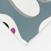 Gelukkig glimlachend tandtandheelkundig deeg fleece deken (Hoek)