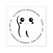 Gelukkig glimlachend tandtandheelkundig deeg  zelfinktende stempel (Design)