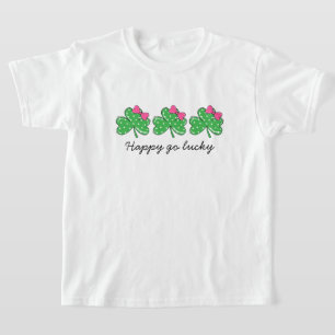 Gelukkig Go Lucky Coquette Strik Klaver St. Patric T-shirt