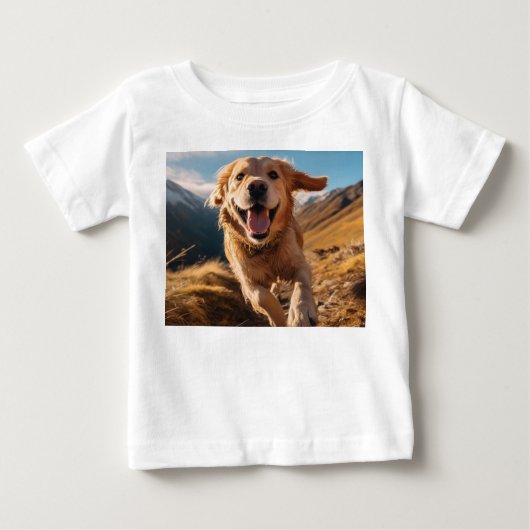 Gelukkig Golden Retriever Running (Voorkant)