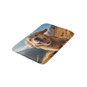 Gelukkig Golden Retriever Running Badmat (Gekanteld)