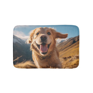 Gelukkig Golden Retriever Running Badmat