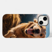 Gelukkig Golden Retriever Running Case-Mate iPhone Case (Achterkant (horizontaal))