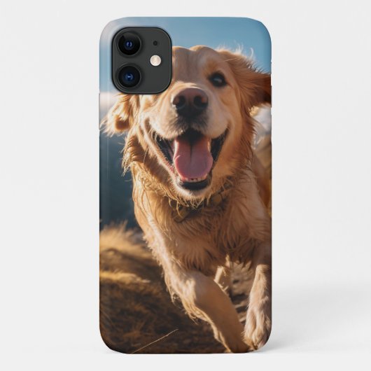 Gelukkig Golden Retriever Running Case-Mate iPhone Case (Achterkant)
