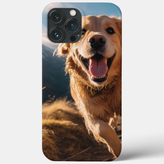 Gelukkig Golden Retriever Running Case-Mate iPhone Case (Achterkant)