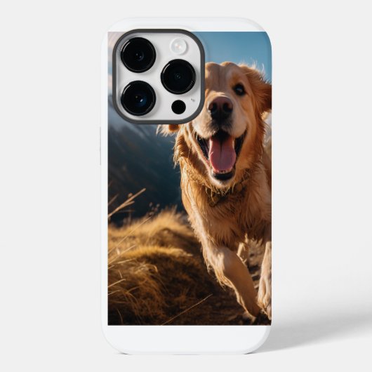 Gelukkig Golden Retriever Running Case-Mate iPhone Case (Achterkant)