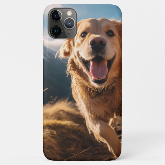 Gelukkig Golden Retriever Running Case-Mate iPhone Case (Achterkant)