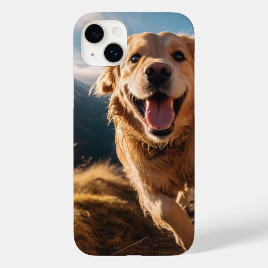 Gelukkig Golden Retriever Running Case-Mate iPhone Case (Achterkant)