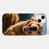 Gelukkig Golden Retriever Running Case-Mate iPhone Case (Achterkant (horizontaal))
