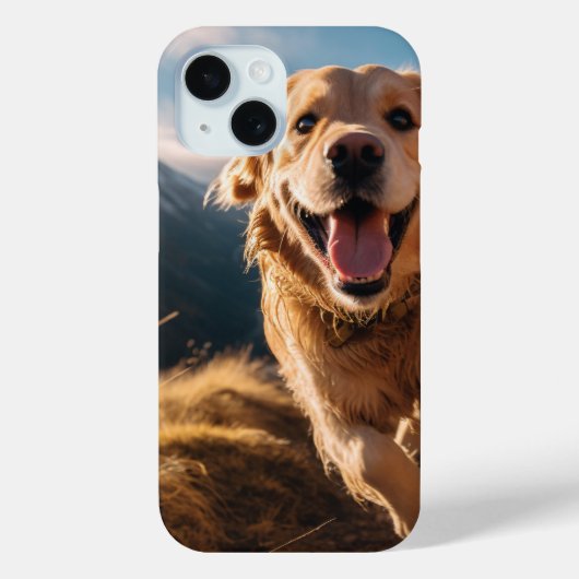 Gelukkig Golden Retriever Running Case-Mate iPhone Case (Achterkant)