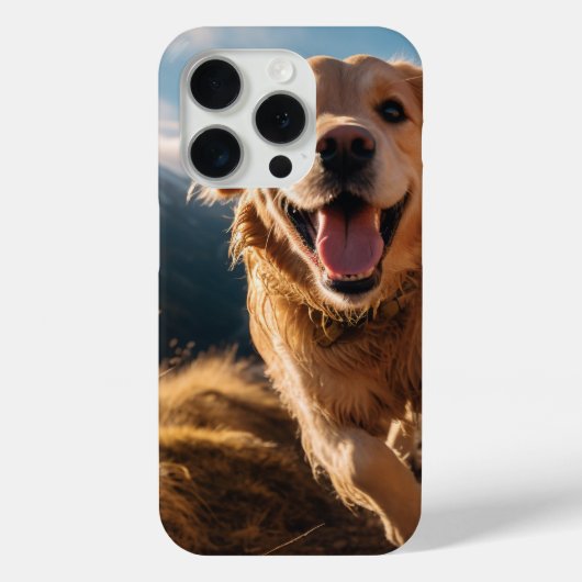Gelukkig Golden Retriever Running Case-Mate iPhone Case (Achterkant)
