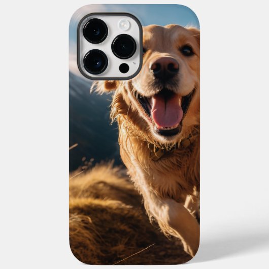 Gelukkig Golden Retriever Running Case-Mate iPhone Case (Achterkant)