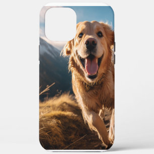 Gelukkig Golden Retriever Running Case-Mate iPhone Case