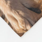 Gelukkig Golden Retriever Running Fleece Deken (Hoek)