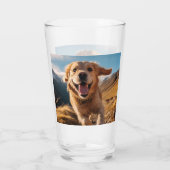 Gelukkig Golden Retriever Running Glas (Achterkant)