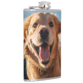 Gelukkig Golden Retriever Running Heupfles (Rechts)