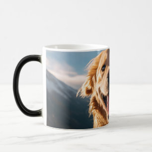 Gelukkig Golden Retriever Running Magische Mok