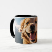 Gelukkig Golden Retriever Running Mok (Voorkant links)