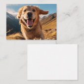 Gelukkig Golden Retriever Running Notitiekaartje (Voorkant / Achterkant)