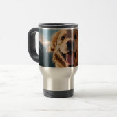 Gelukkig Golden Retriever Running Reisbeker (Voorkant links)