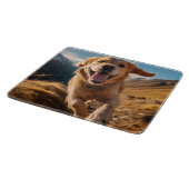 Gelukkig Golden Retriever Running Snijplank (Hoek)