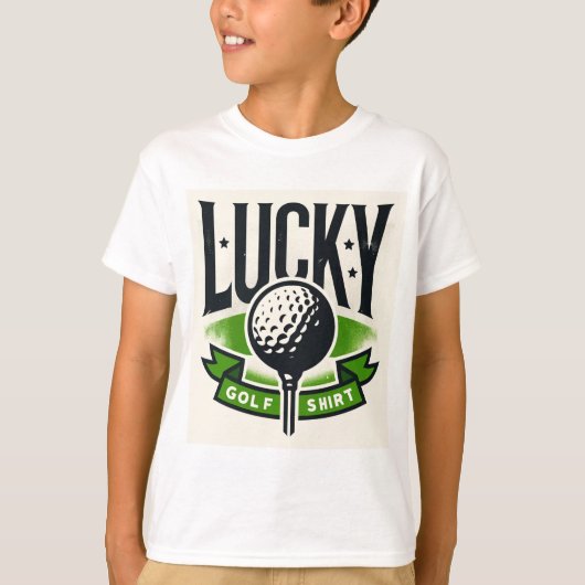 Gelukkig Golfshirt T-shirt (Voorkant)