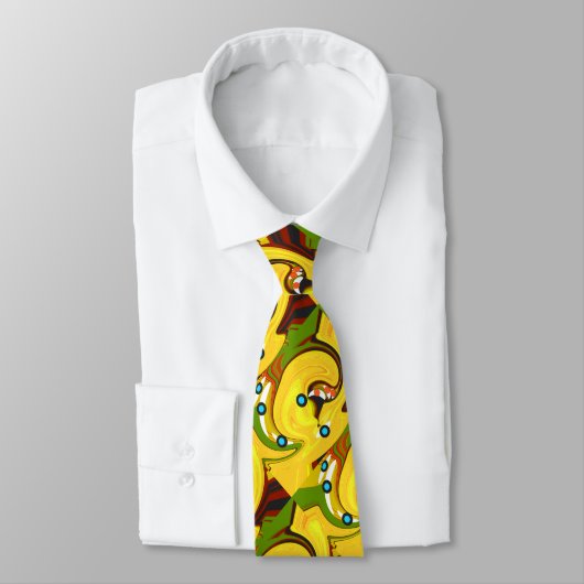 Gelukkig gouden pad stropdas (Gebonden)