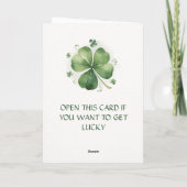 Gelukkig - Grappige St. Patrick's Day Kaart (Achterkant)