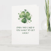 Gelukkig - Grappige St. Patrick's Day Kaart (Voorkant)