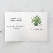 Gelukkig - Grappige St. Patrick's Day Kaart (Binnen)