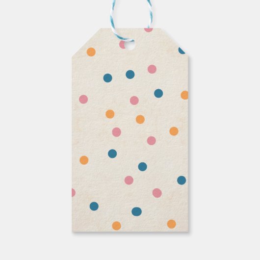 Gelukkig Grateful Blessed met Oranje pompoen Cadeaulabel (Achterkant)