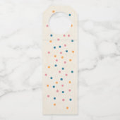 Gelukkig Grateful Blessed met Oranje pompoen Flessenhanger (Achterkant)